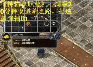 《神佑单职业》：满级20分侍女进阶之路，打造最强辅助
