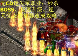 无CD迷失单职业：秒杀BOSS、极速升级、逆天变态的神器速成攻略