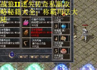 战狼II迷失传奇私服攻略秘籍大全：称霸玛法大陆
