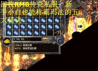 回收RMB传奇私服：新手小白也能称霸玛法的五大秘诀