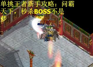 单挑王者新手攻略：问霸天下，秒杀BOSS不是梦
