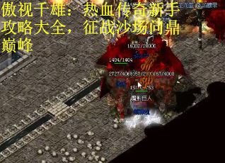傲视千雄：热血传奇新手攻略大全，征战沙场问鼎巅峰
