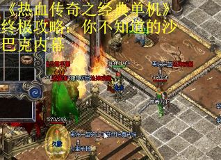 《热血传奇之经典单机》终极攻略：你不知道的沙巴克内幕