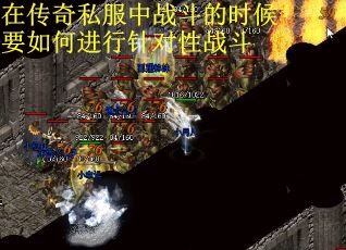 在传奇私服中战斗的时候要如何进行针对性战斗