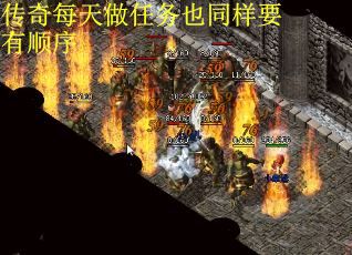 传奇每天做任务也同样要有顺序