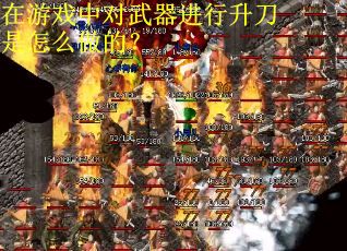 在游戏中对武器进行升刀是怎么做的？