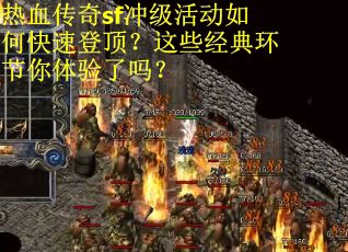 热血传奇sf冲级活动如何快速登顶？这些经典环节你体验了吗？