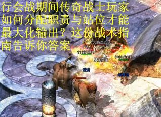 行会战期间传奇战士玩家如何分配职责与站位才能最大化输出？这份战术指南告诉你答案