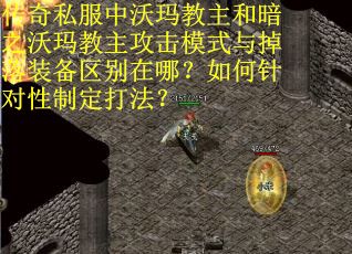 传奇私服中沃玛教主和暗之沃玛教主攻击模式与掉落装备区别在哪？如何针对性制定打法？