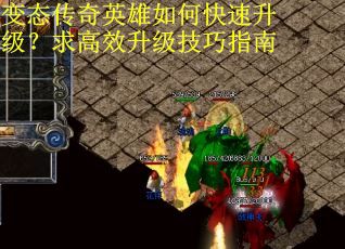 变态传奇英雄如何快速升级？求高效升级技巧指南