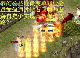 梦幻公益轻微变单职业会员如何通过钻石回收与装备自定价实现高效保值攻略？
