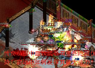 传奇私服中血饮武器有哪些隐藏优势?实战中如何发挥其最大威力? 传奇私服中血饮武器有哪些隐藏优势?实战中如何发挥其最大威力?