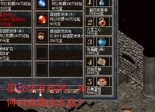 征战SF发布网:如何问鼎霸业之巅? 征战SF发布网:如何问鼎霸业之巅?