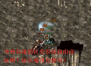 传奇私服的社交系统自由度如何?组队操作方便吗? 传奇私服的社交系统自由度如何?组队操作方便吗?